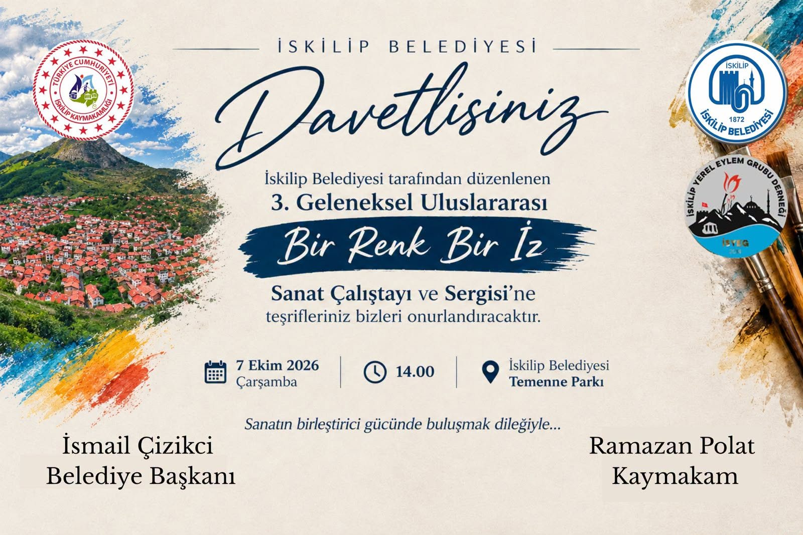 SANATIN RENKLERİNDE İSKİLİP’TE BULUŞUYORUZ